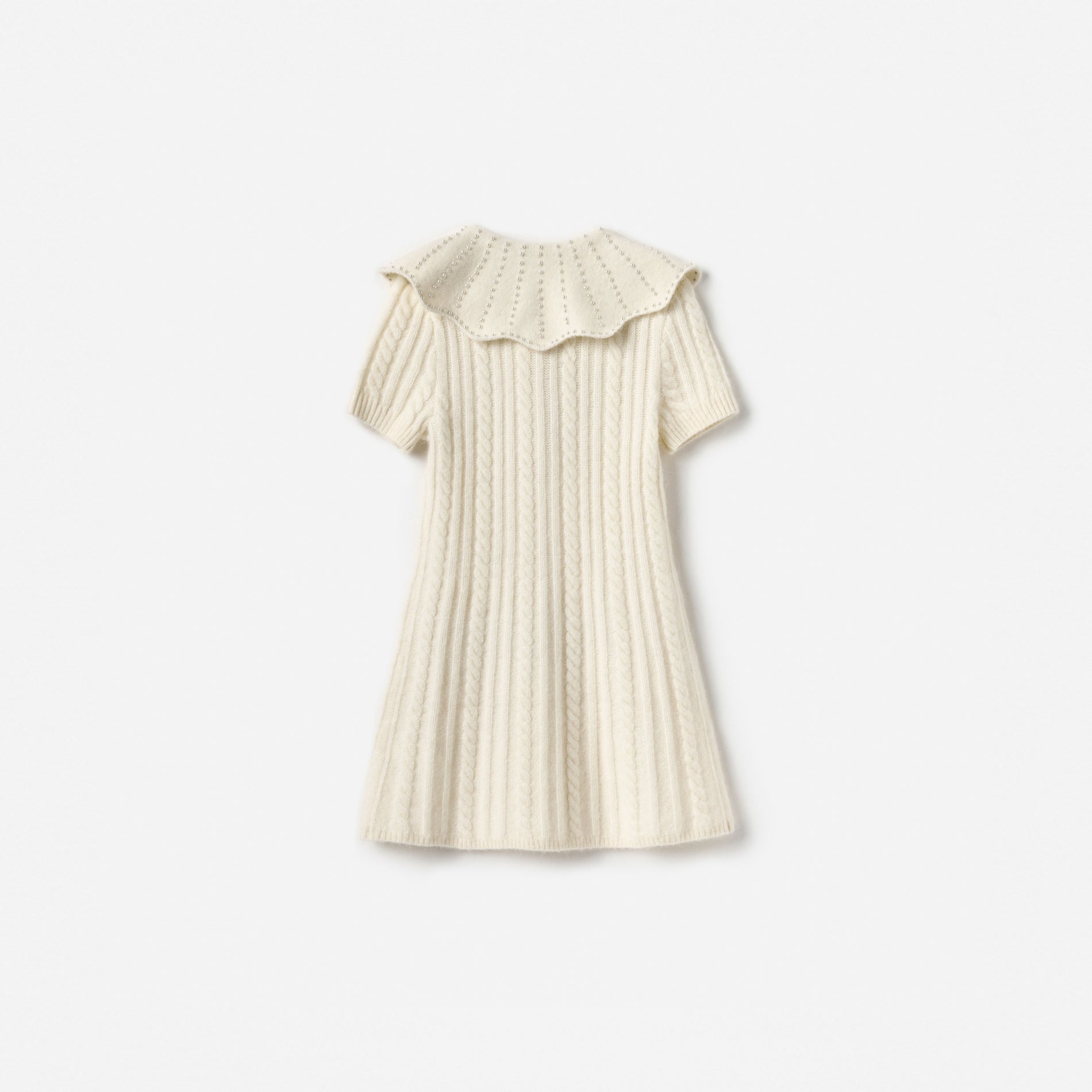 Cream Alpaca Knit Dress