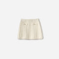 Cream Alpaca Knit Skirt
