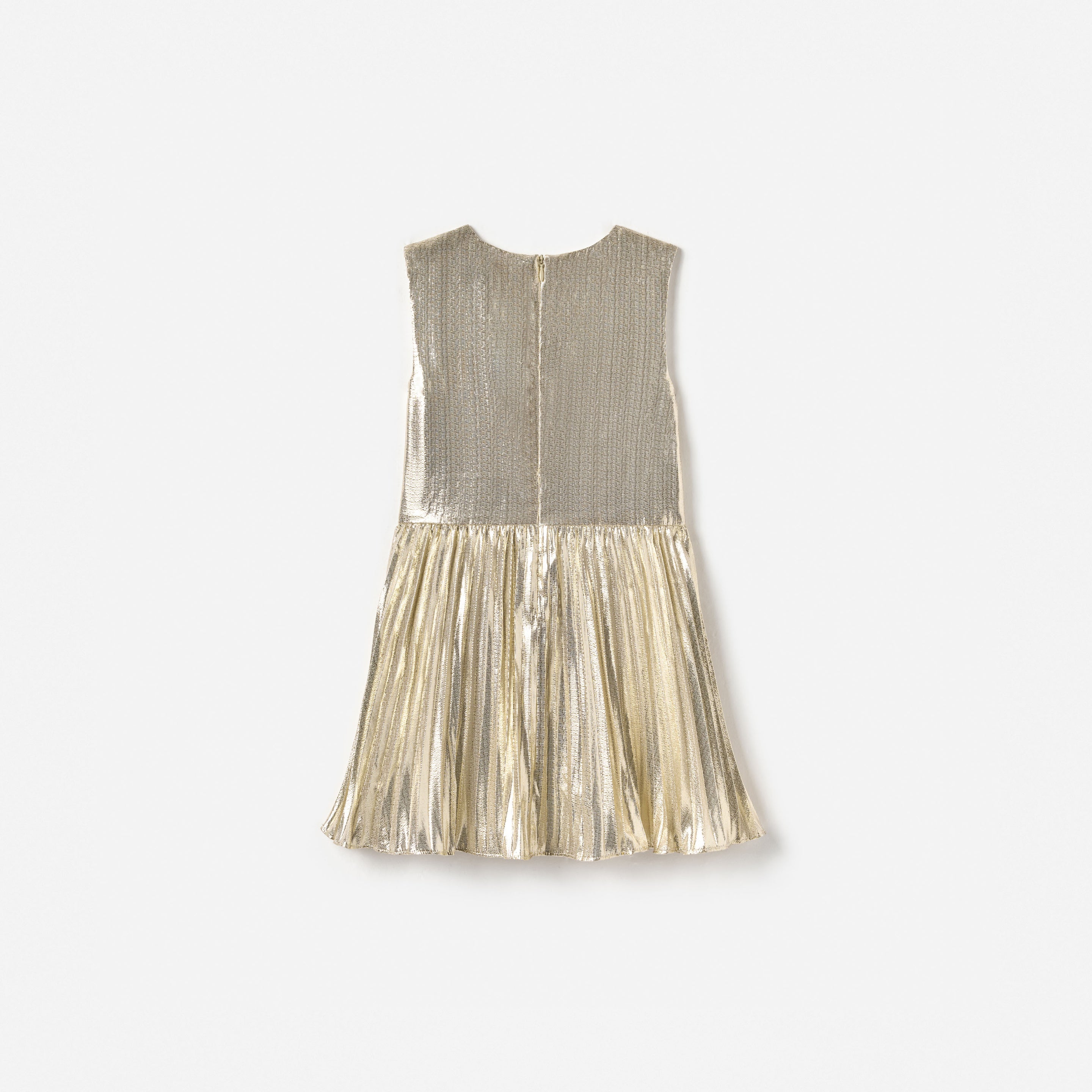 self portrait metallic dress Gold Metallic Sleeveless Dress – self-portrait