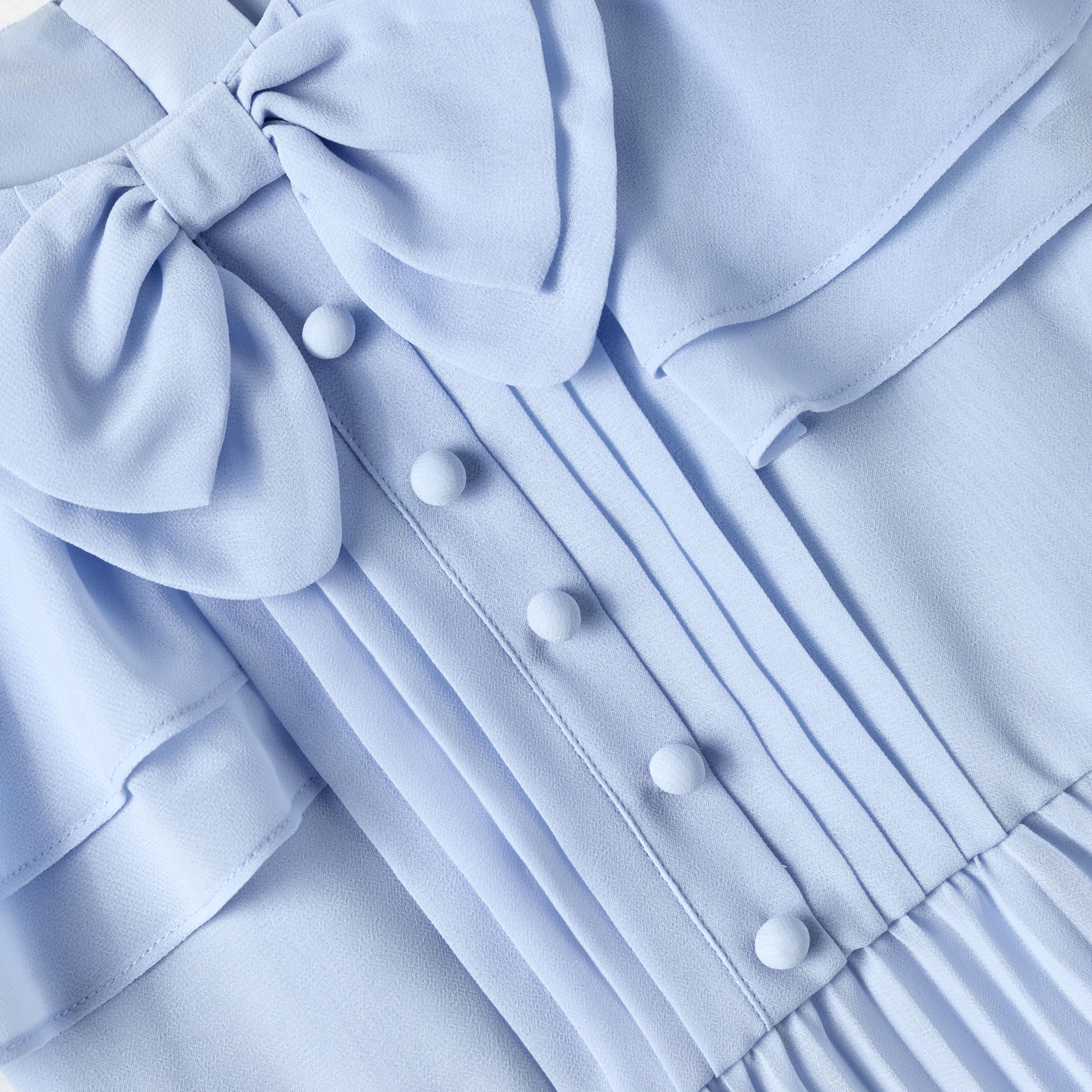 n*i様 セルフポートレイト ワンピース シフォン プリーツ ブルー 水色 UK AW25-713M-BL_7_77f54512-72fc-