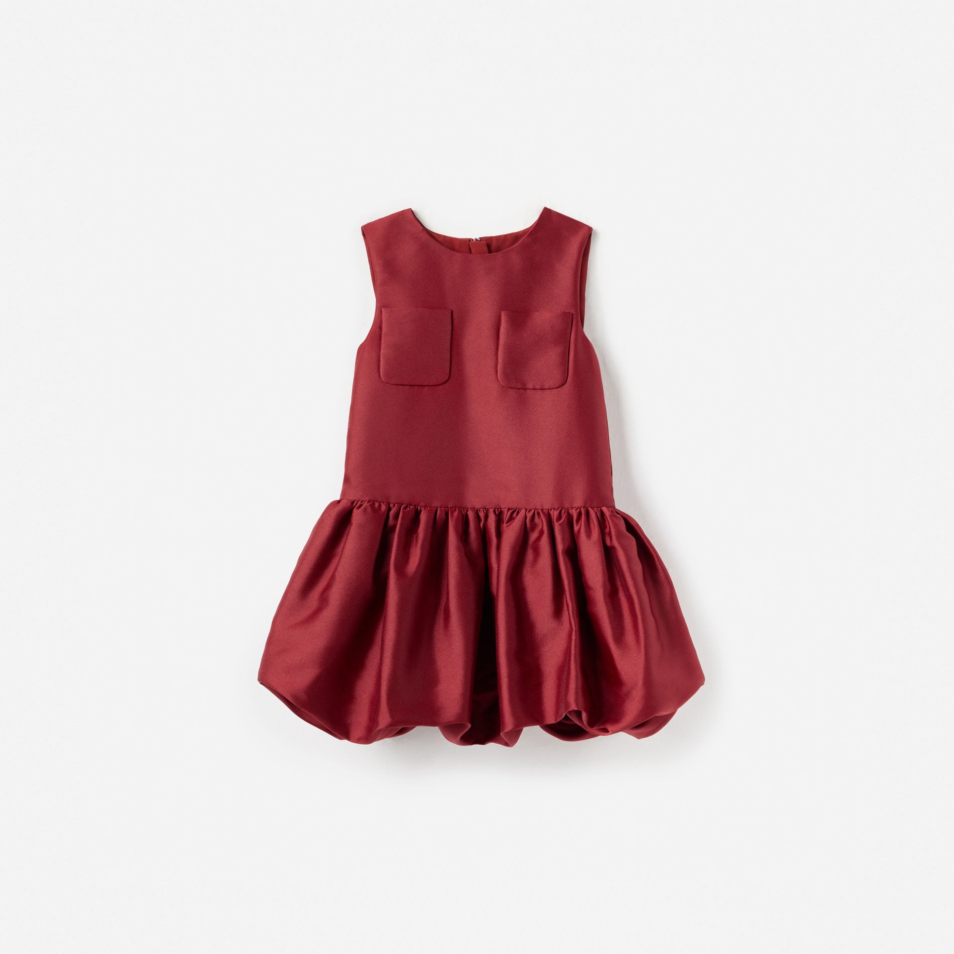 Burgundy Taffeta Dress