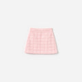Pink Textured Knit Skirt