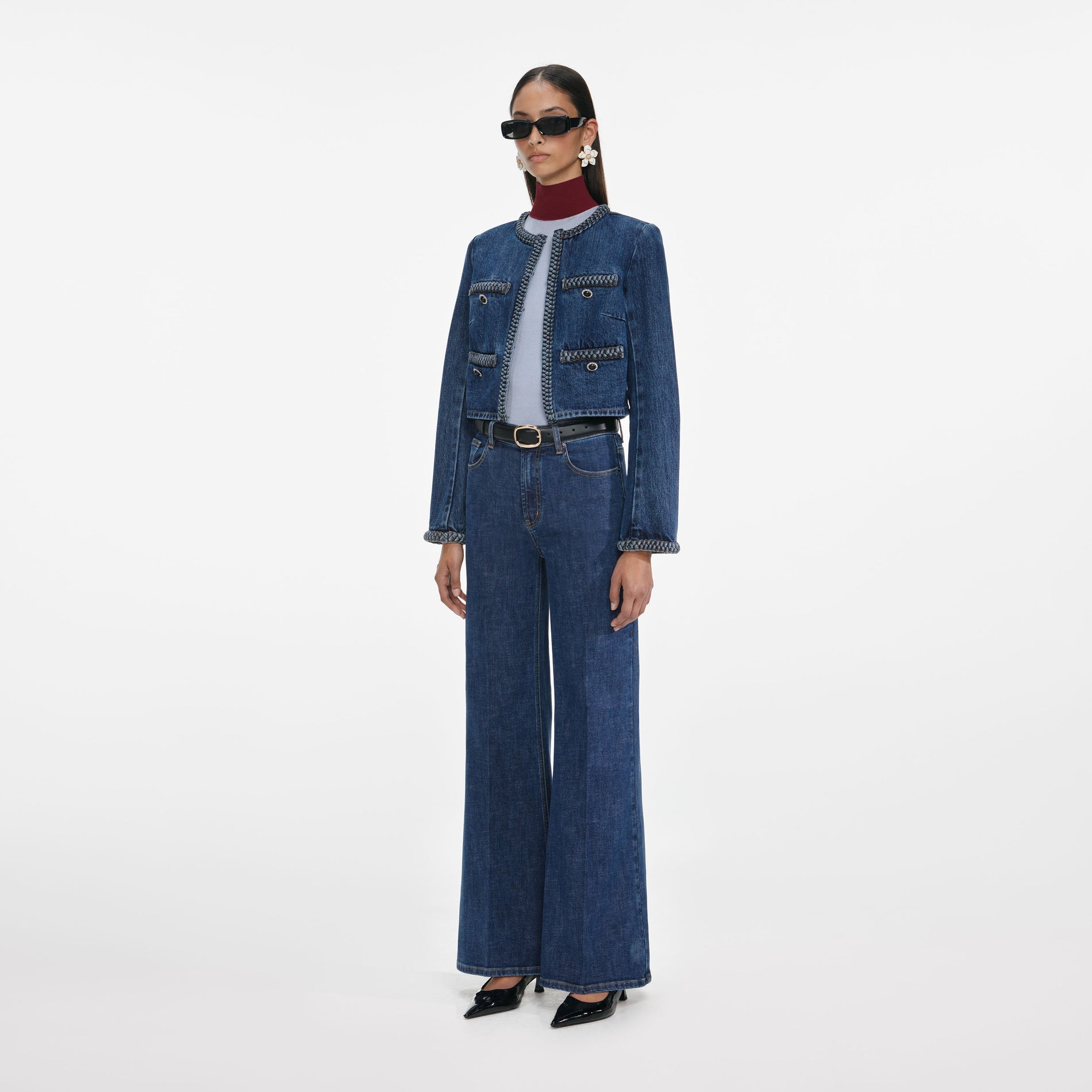 Denim Braided Jacket