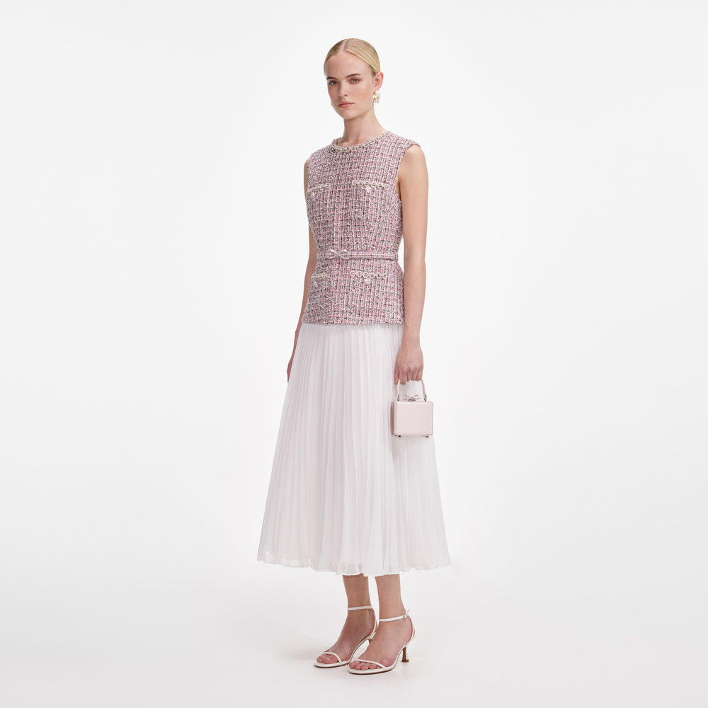 Purple Boucle Dress main image 0