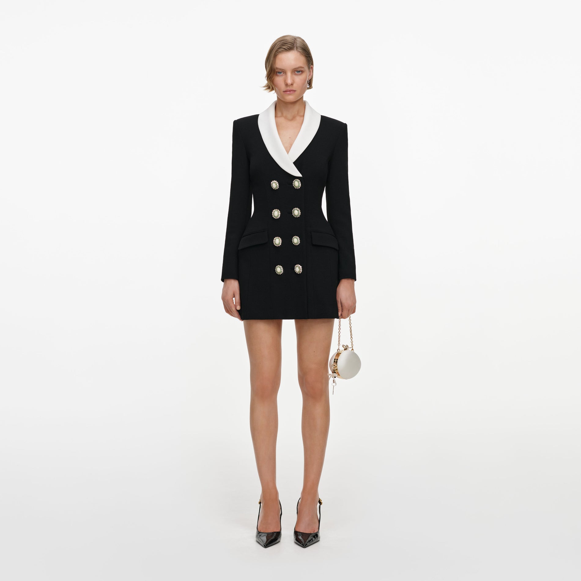 Black Tailored Blazer Mini Dress