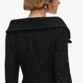 Black Metallic Boucle Jacket