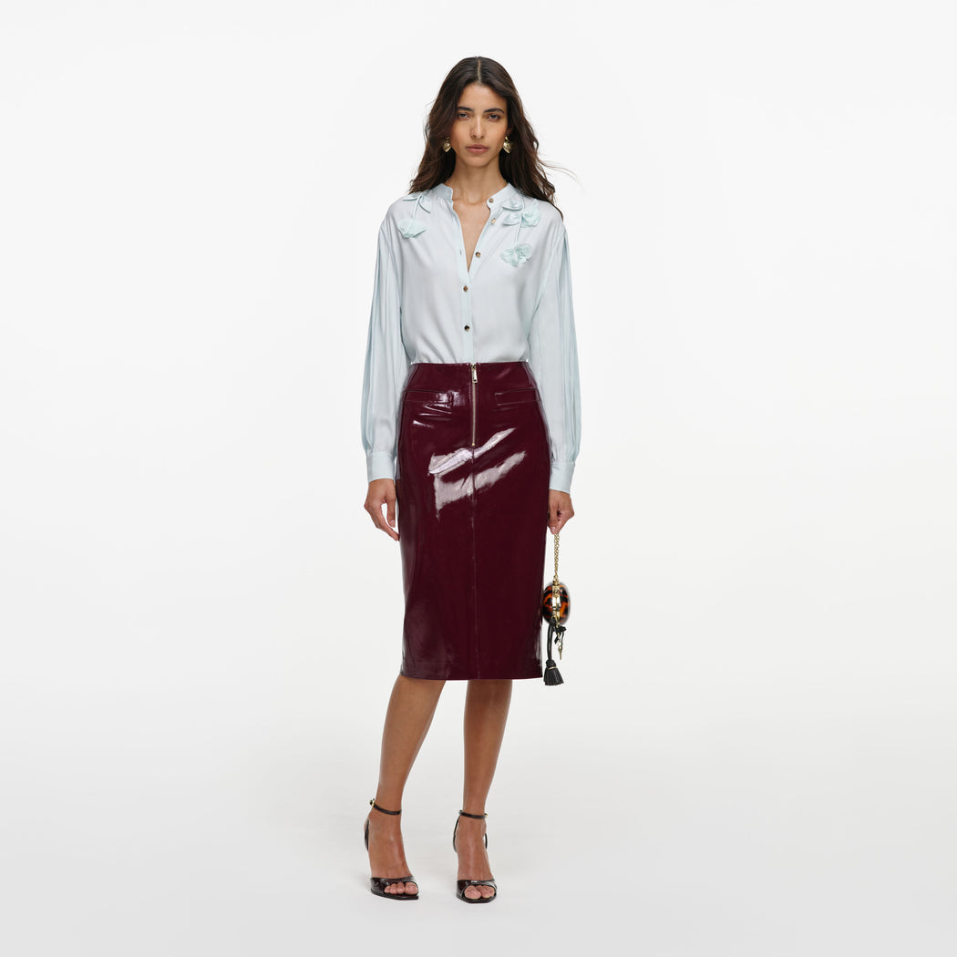Light Blue Viscose Blouse