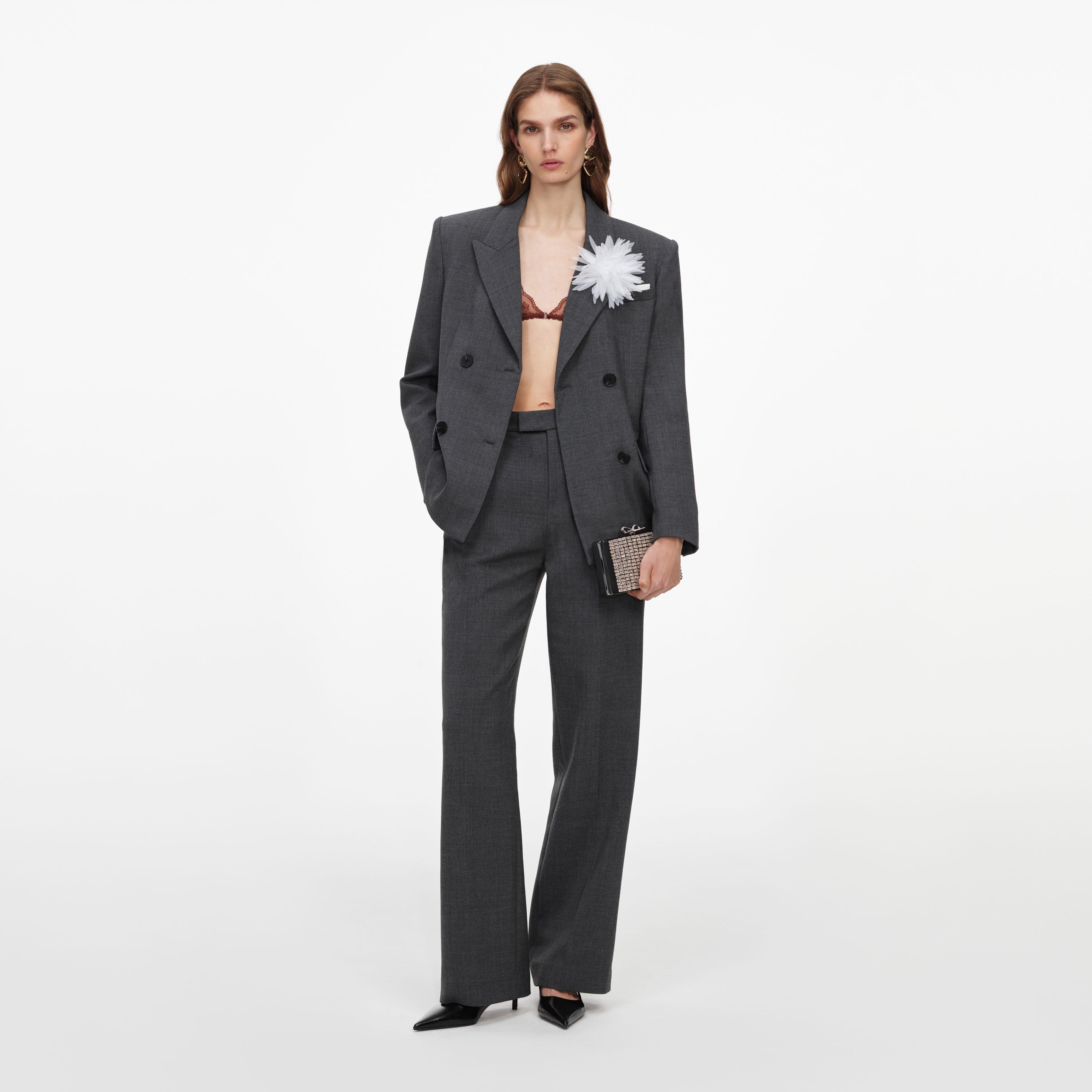 Grey Tailored Trousers