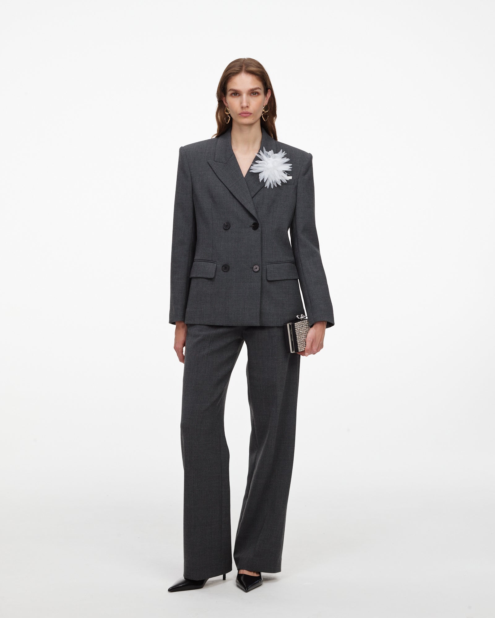 Grey Tailored Trousers