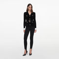 Black Chenille Knit Top