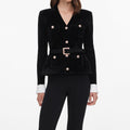 Black Chenille Knit Top