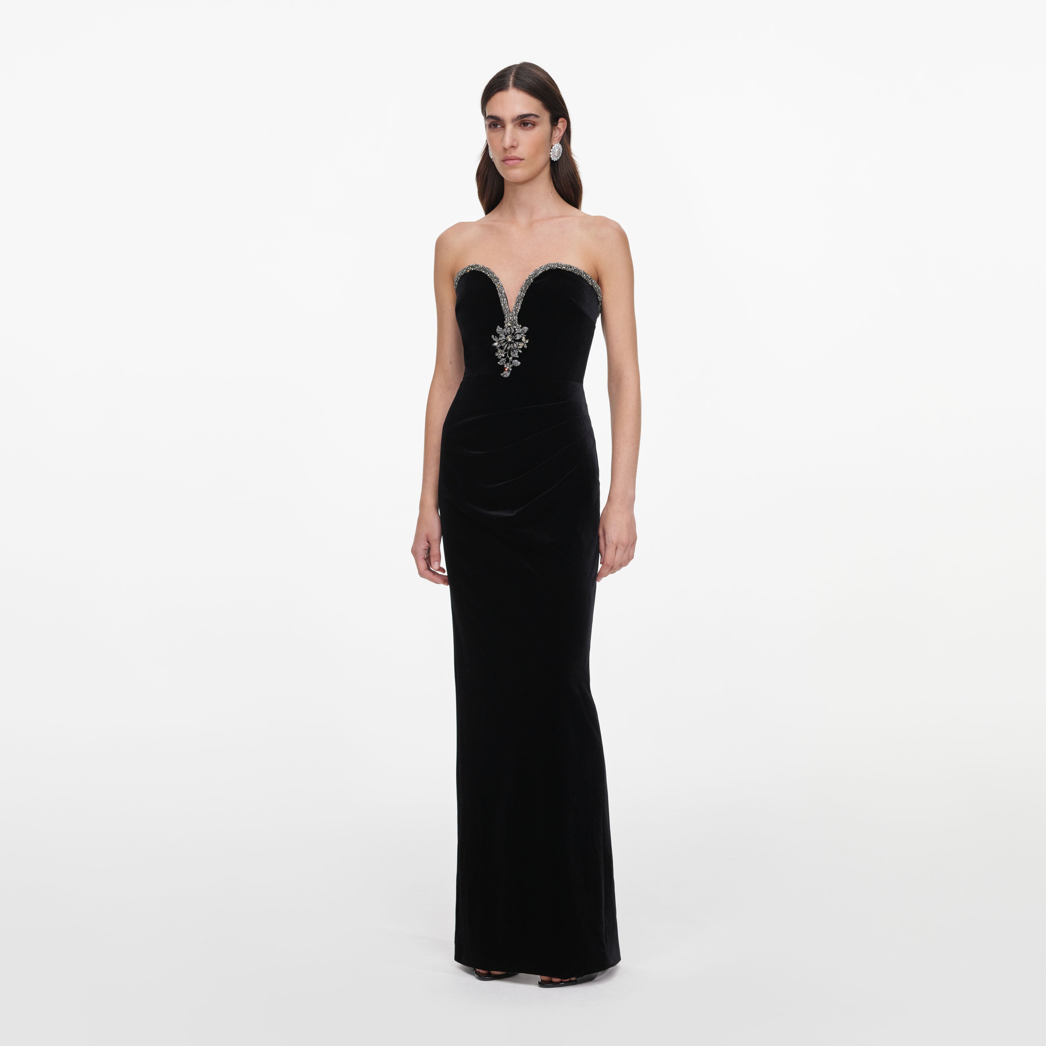 Black Velvet Maxi Dress