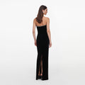 Black Velvet Maxi Dress