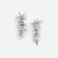 Silver Beaded Dangle Earring