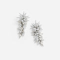 Silver Beaded Dangle Earring