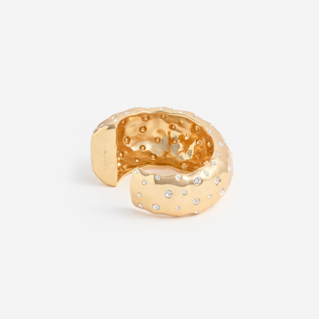 Mottled Gold Crystal Bangle