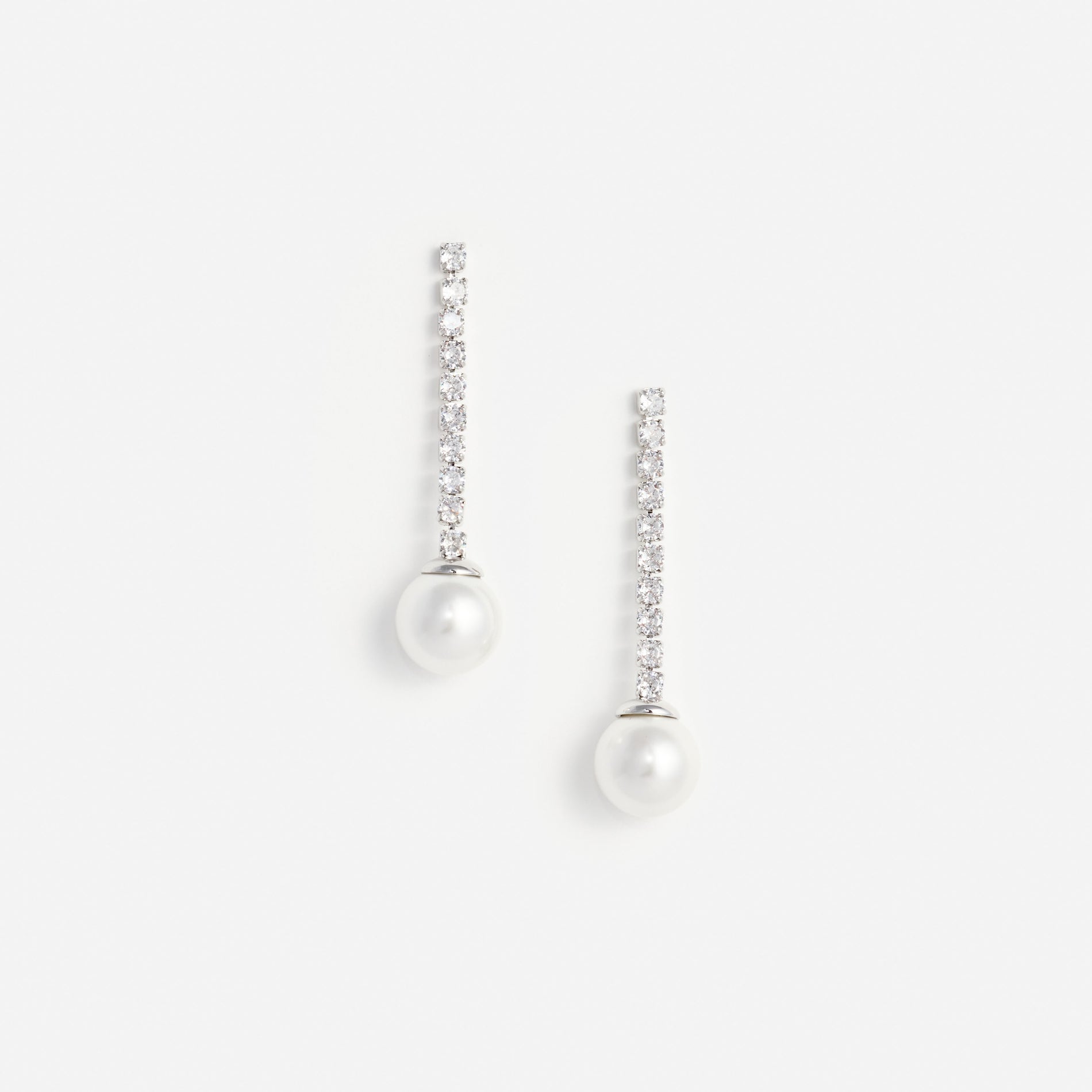 Crystal Pearl Droplet Earring
