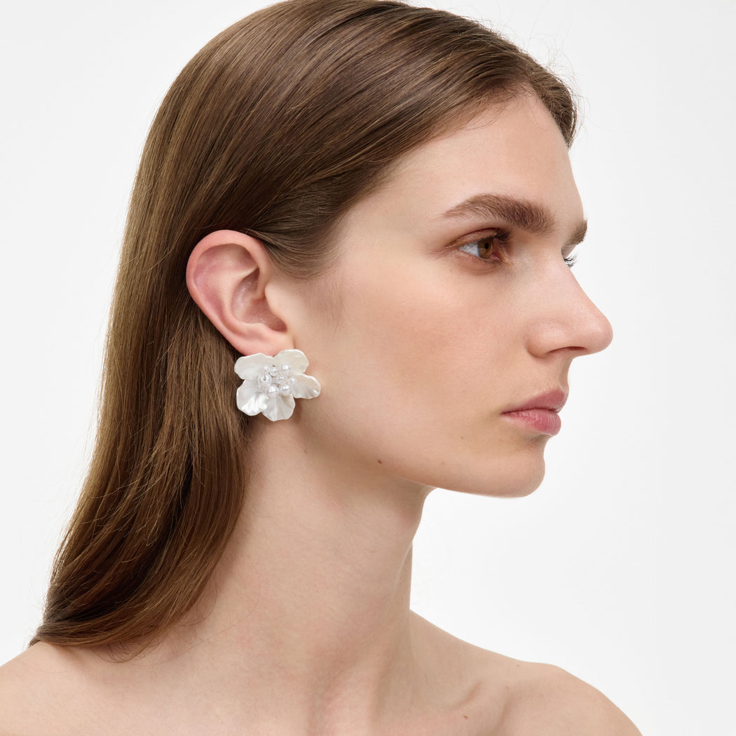 Pearl Flower Earring