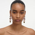Multi Crystal Droplet Earring