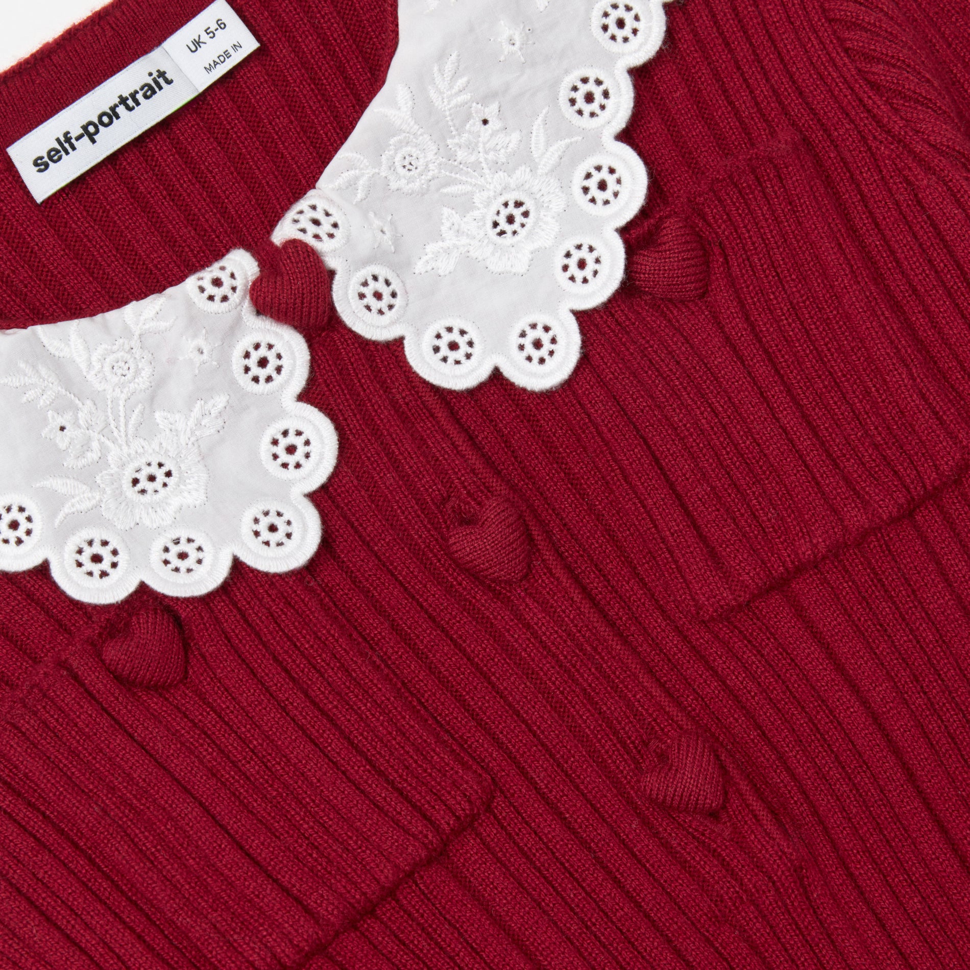 Burgundy Knit Taffeta Dress