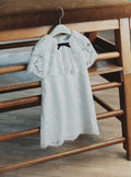 White Floral Lace Cape Dress