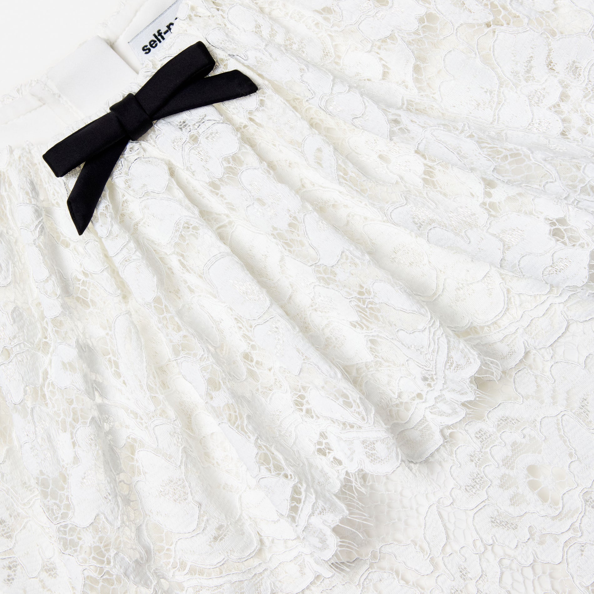 White Floral Lace Cape Dress