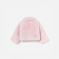 Pink Faux Fur Bow Jacket