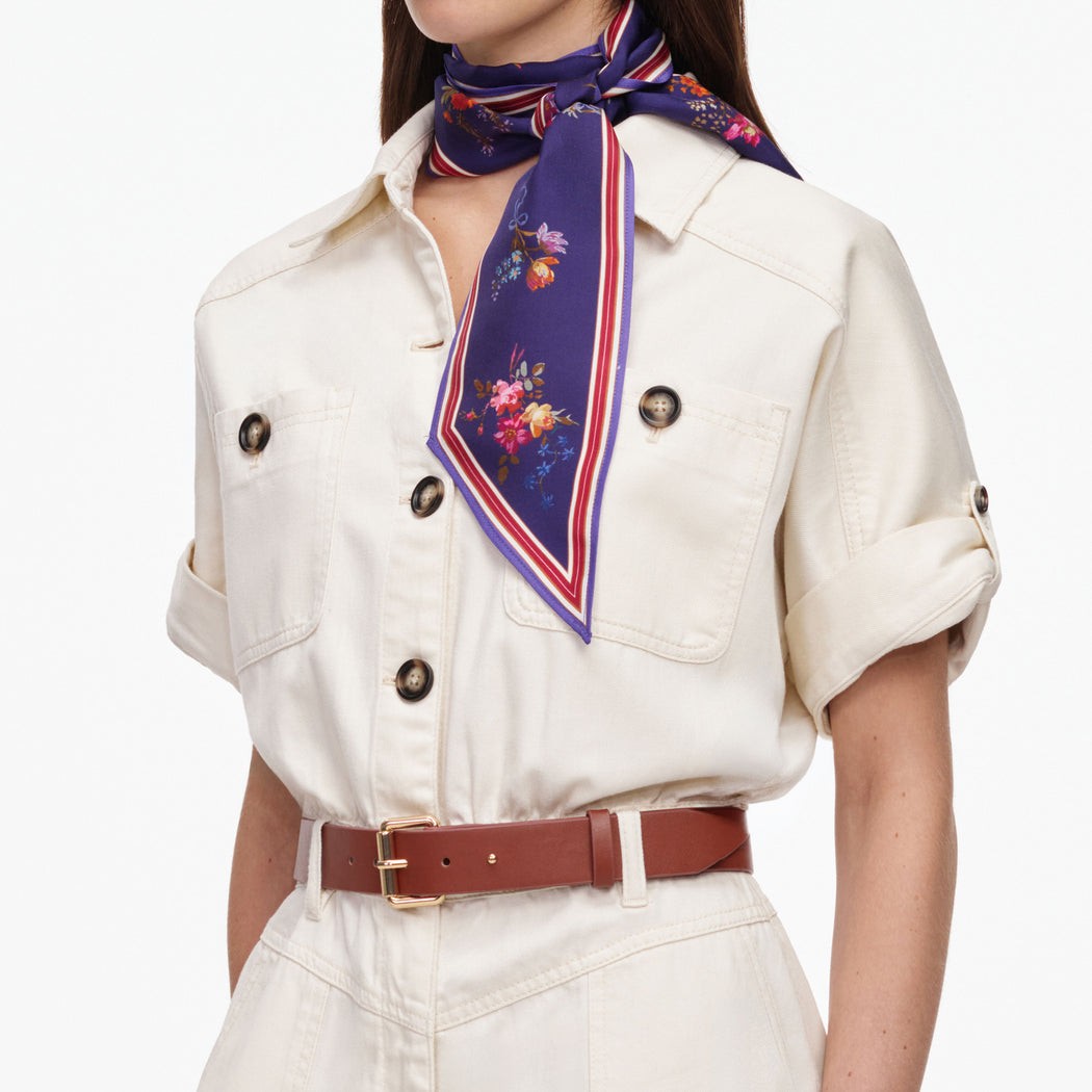 Cream Denim Playsuit