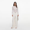 White Floral Lace Bodysuit