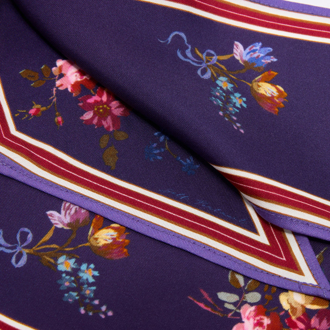 Floral Printed Twill Scarf