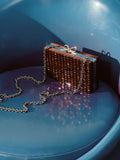 Brown Chainmail Clutch Bag