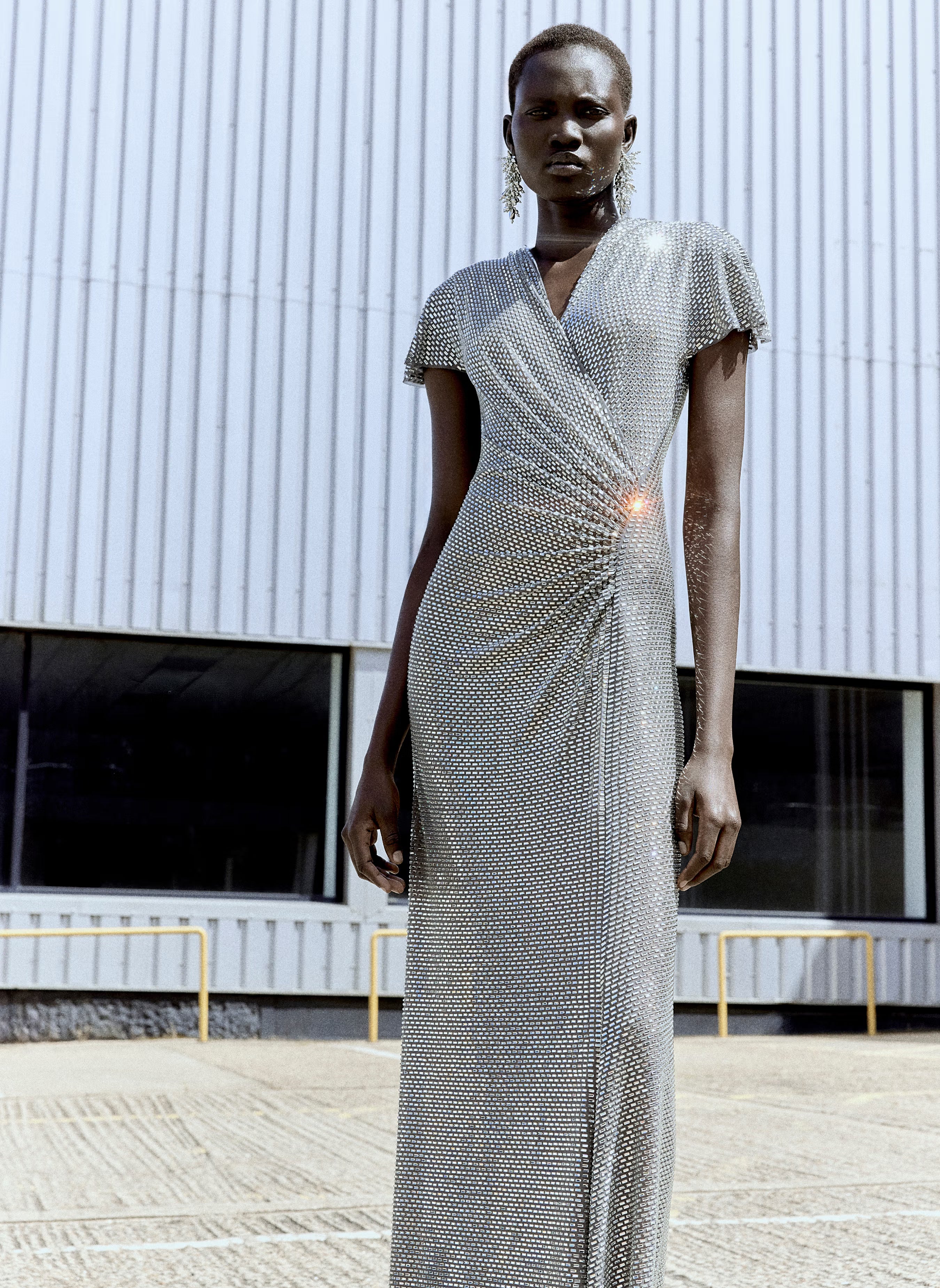 grey wrap maxi dress Rick Owens Wrap Maxi Dress - Grey - 30% Off