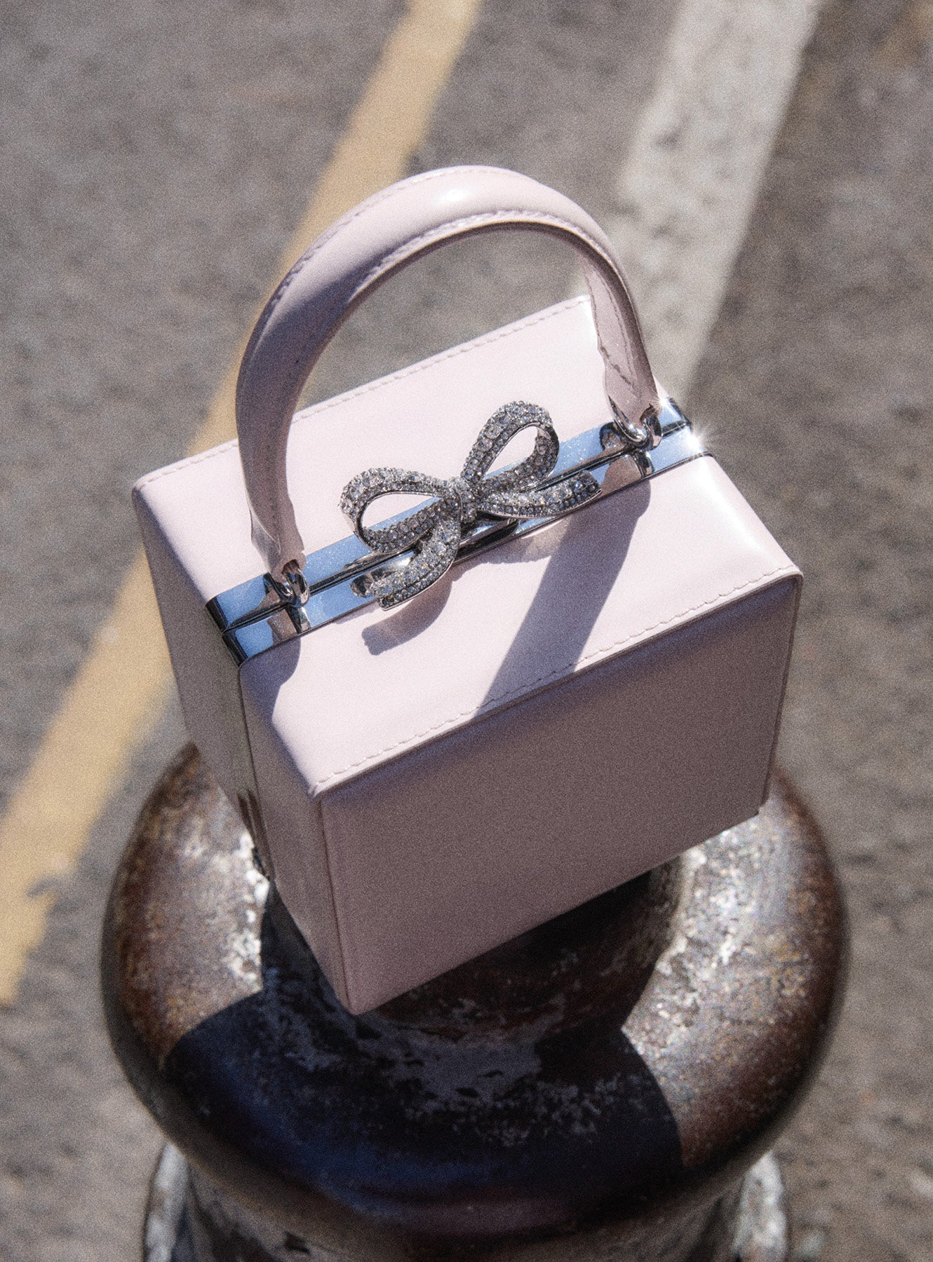 Pink Leather Micro Bag