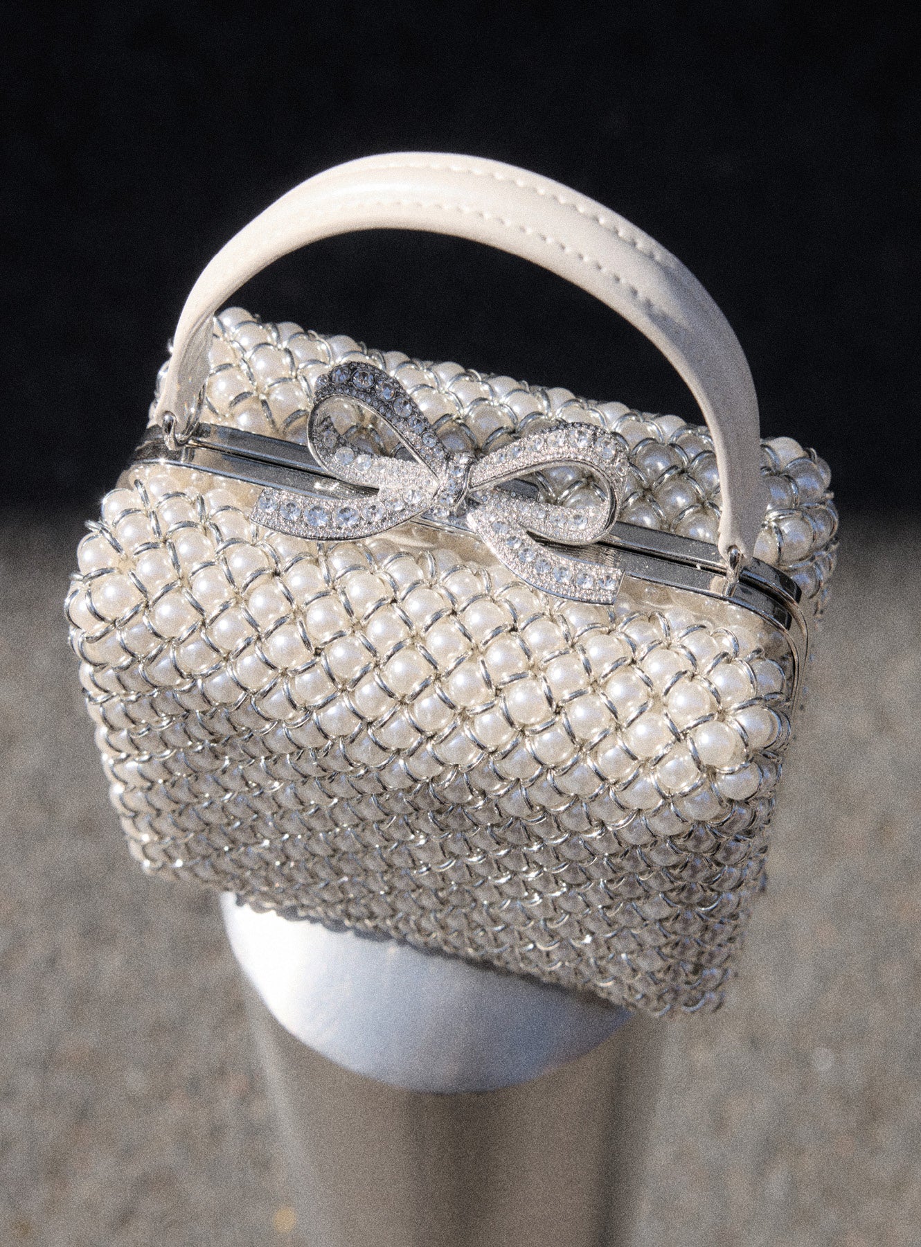 Pearl Embellished Micro Bag