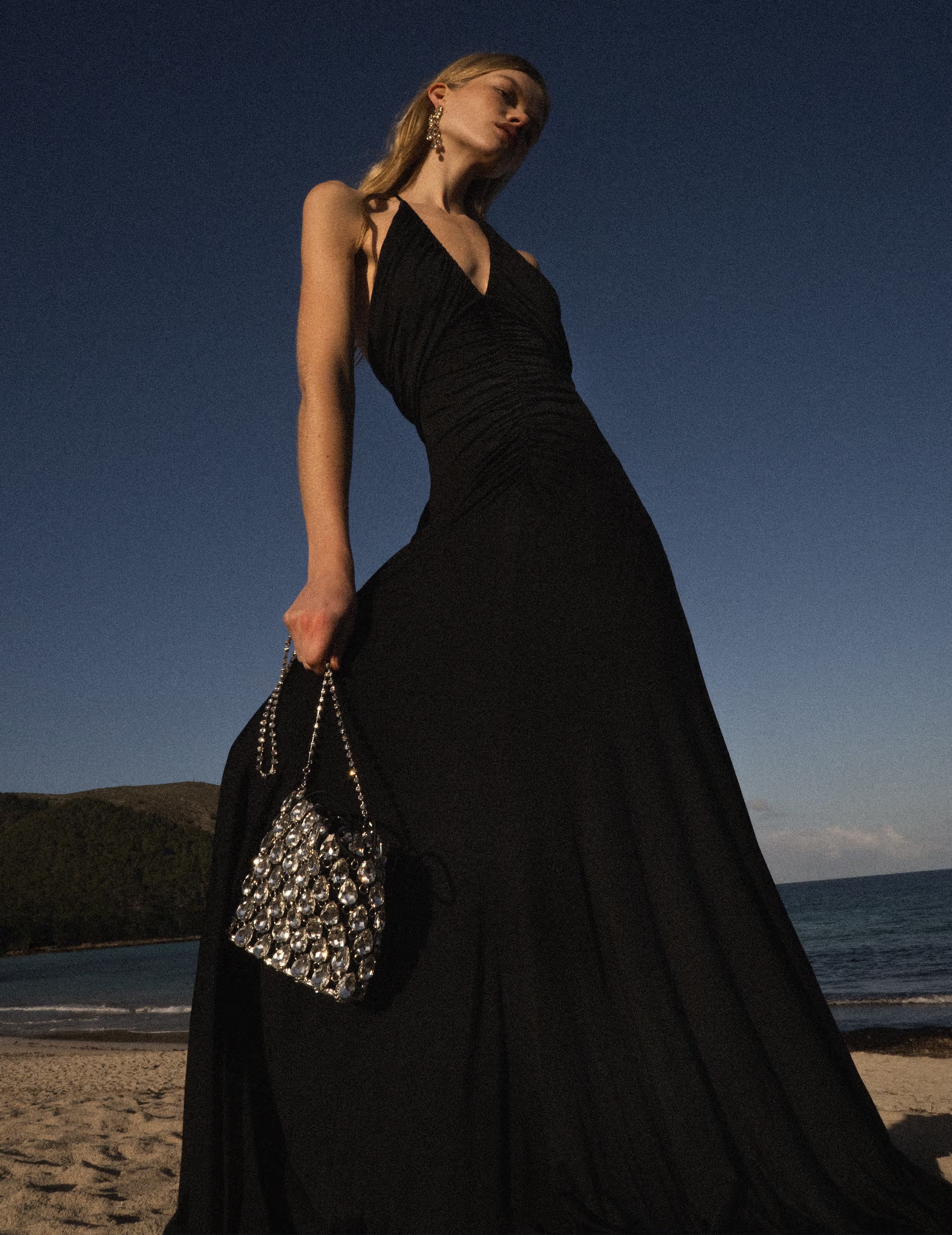 Black Jersey Gathered Maxi Dress self-portrait Black Jersey Gathered Maxi Dress self-portrait