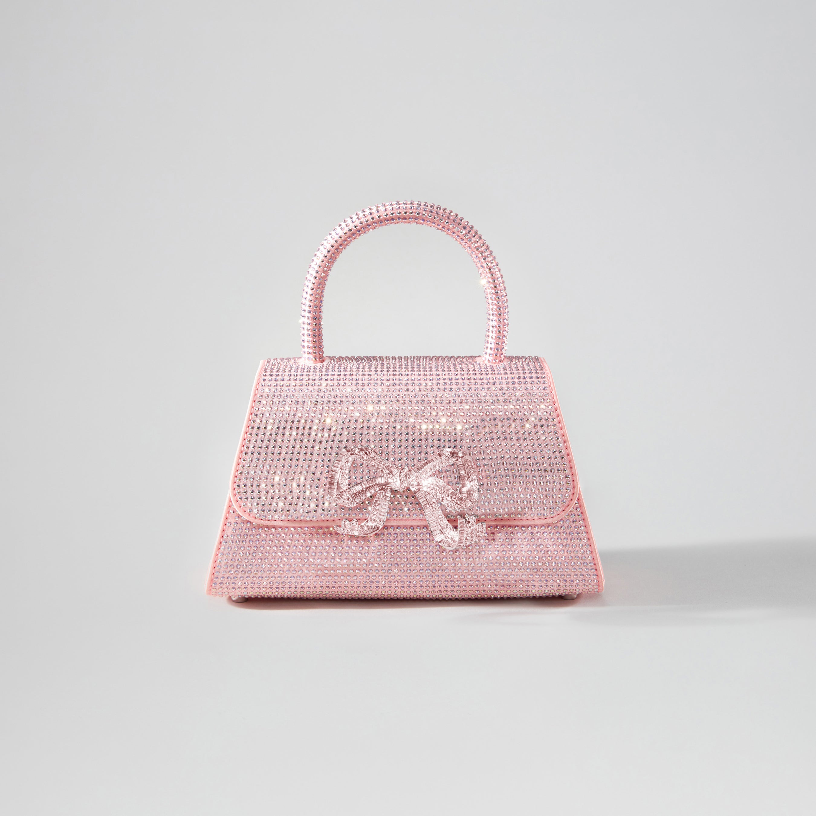 Pink Rhinestone Mini Bow Bag