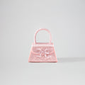 Pink Rhinestone Micro Bow Bag