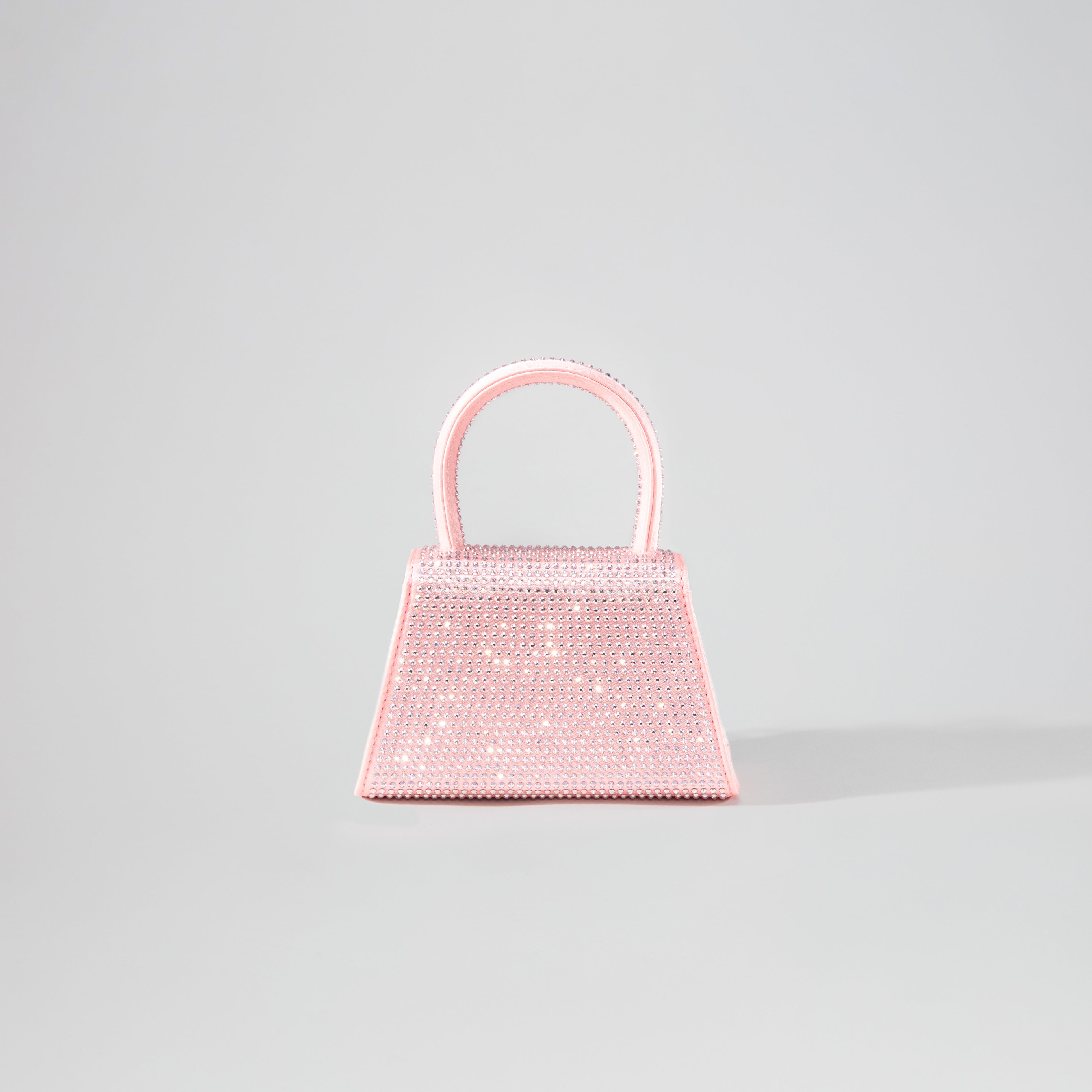 Pink Rhinestone Micro Bow Bag