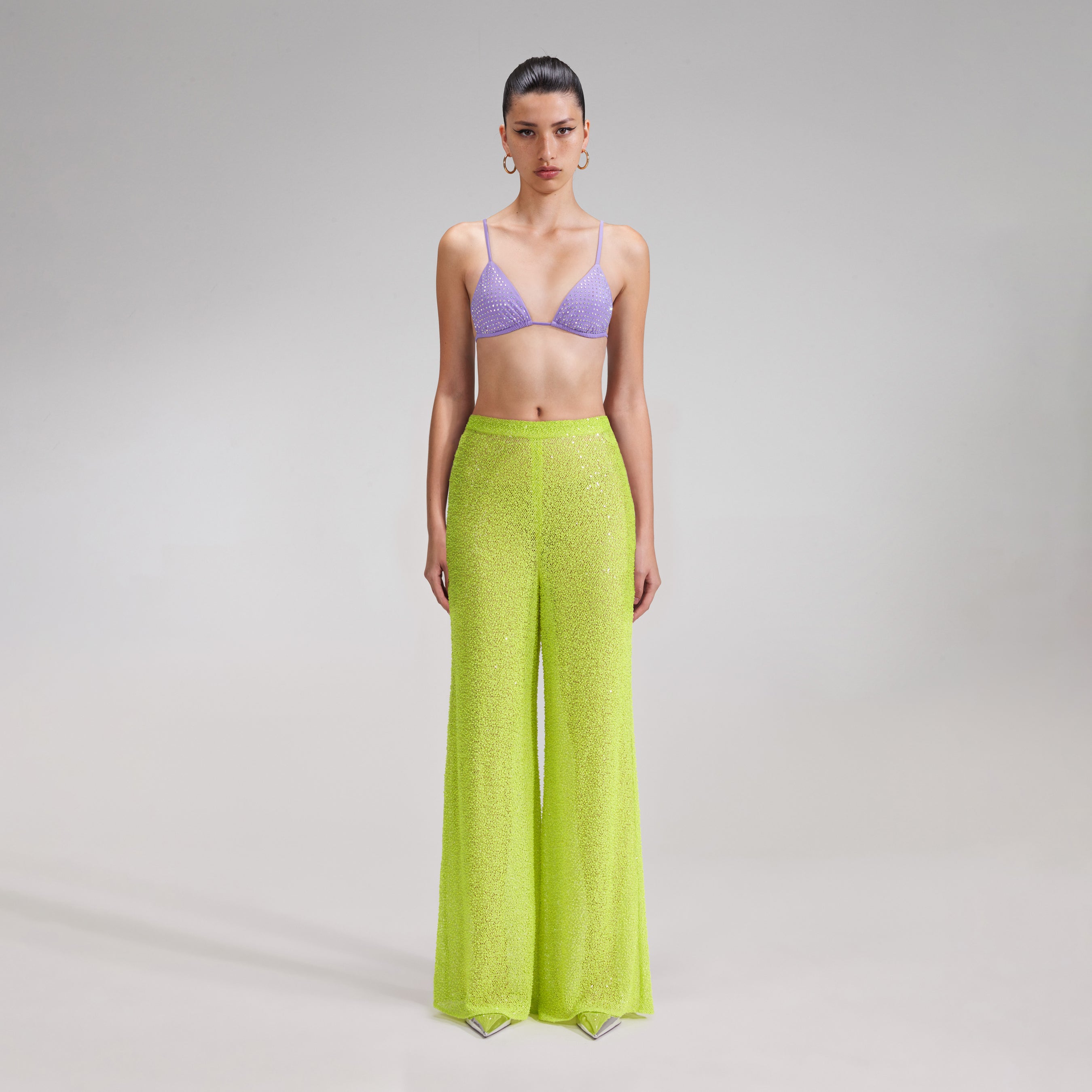 Green Beaded Trousers