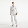 White Linen Blazer