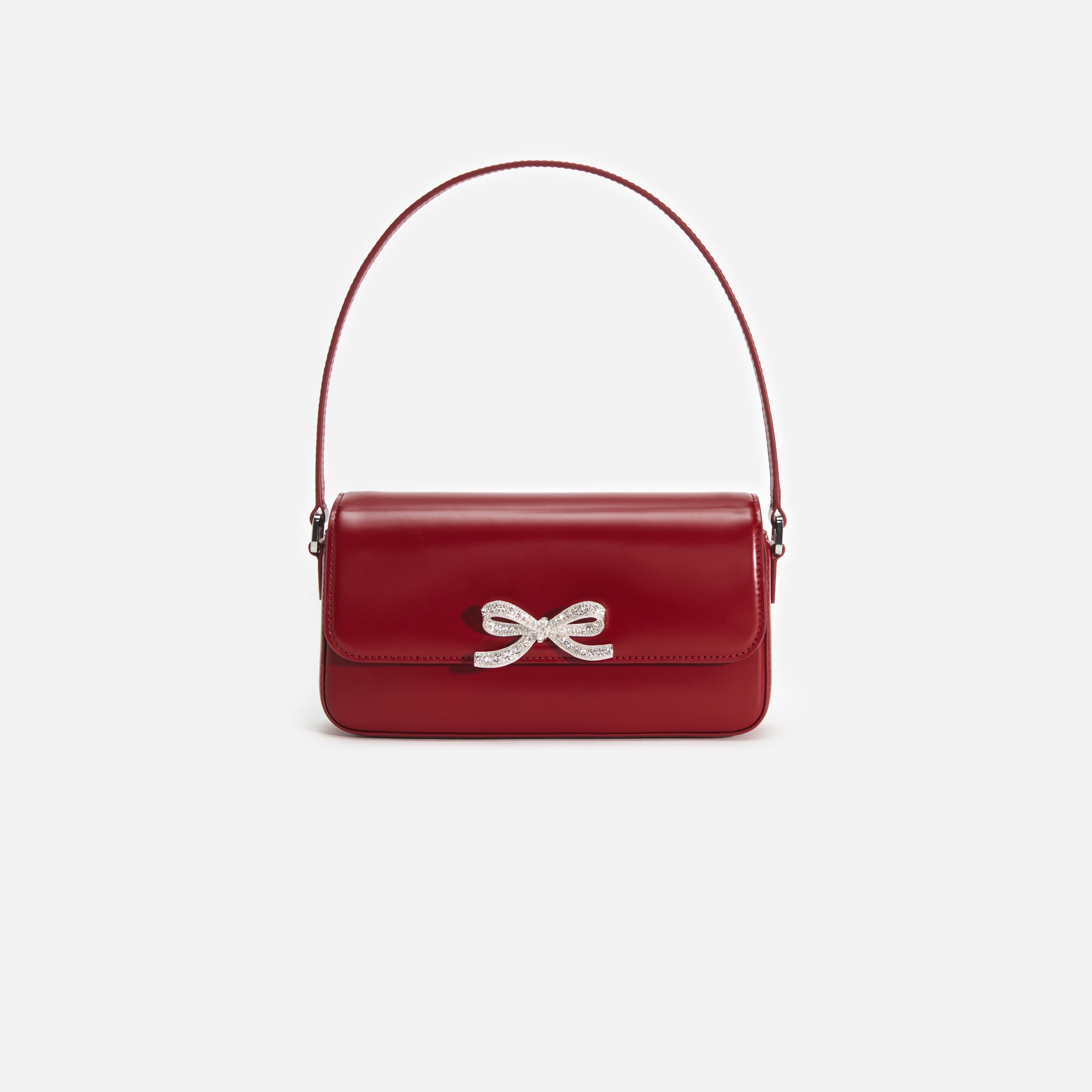 Burgundy Leather Shoulder Bag