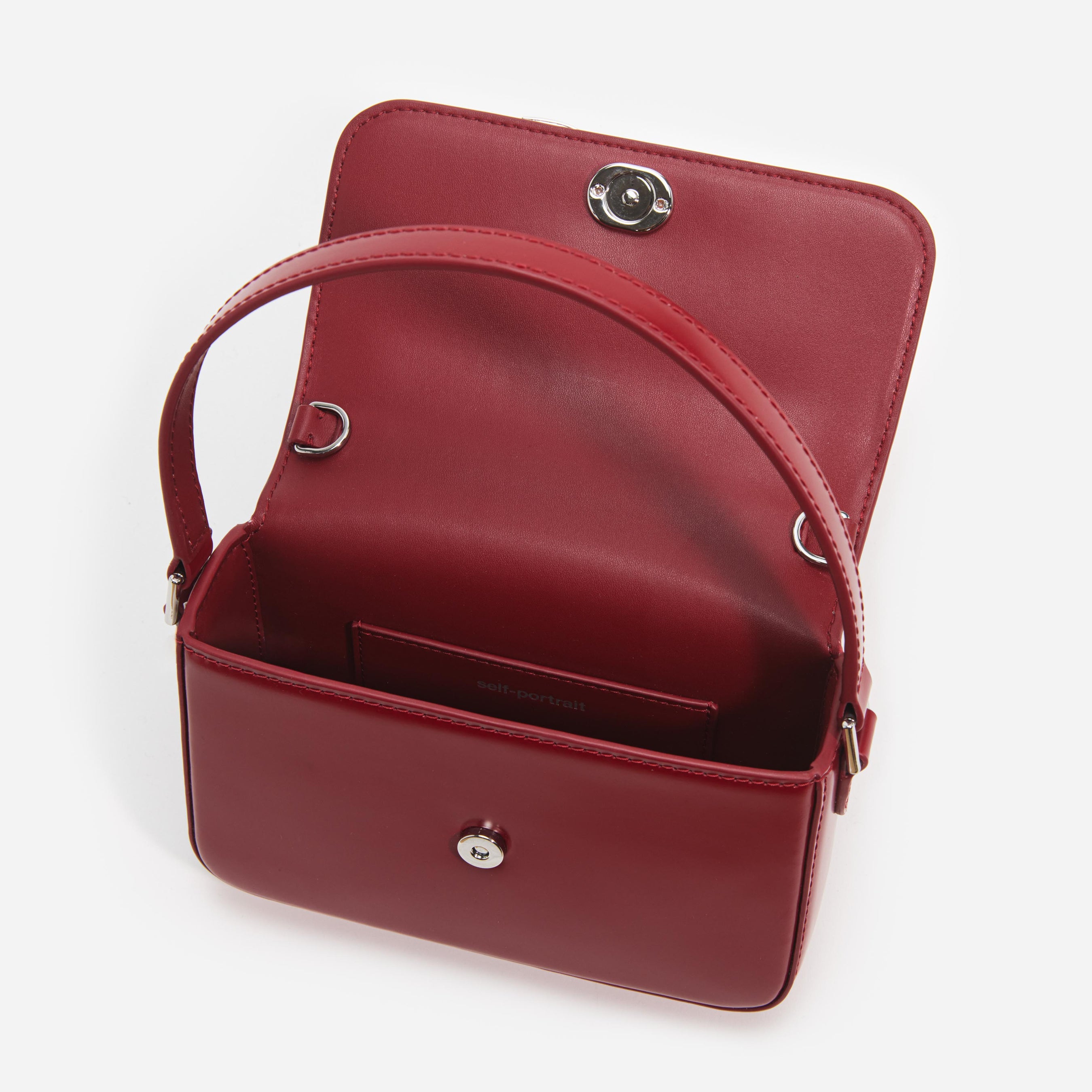 Burgundy Leather Micro Bag