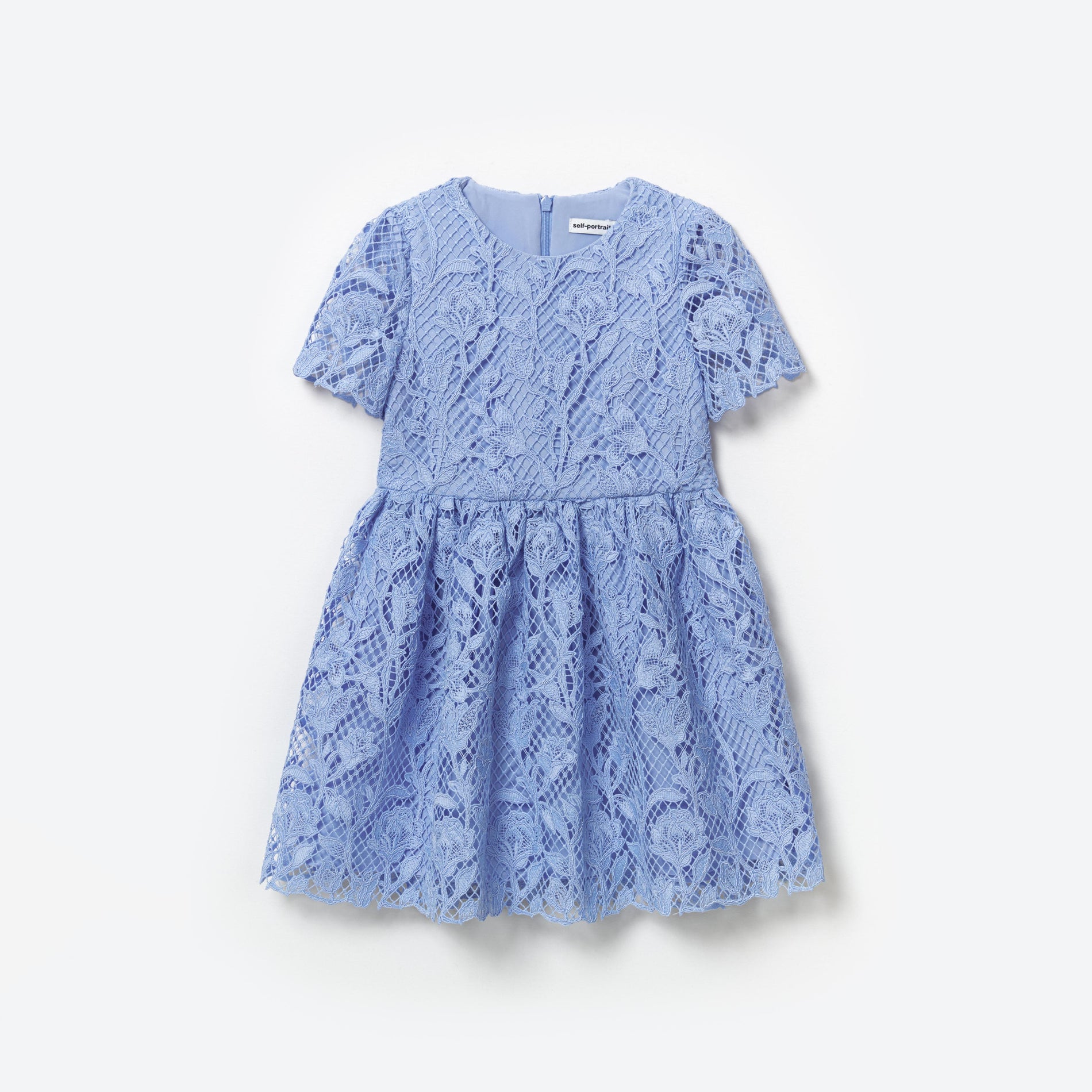 Blue Lace Mini Dress