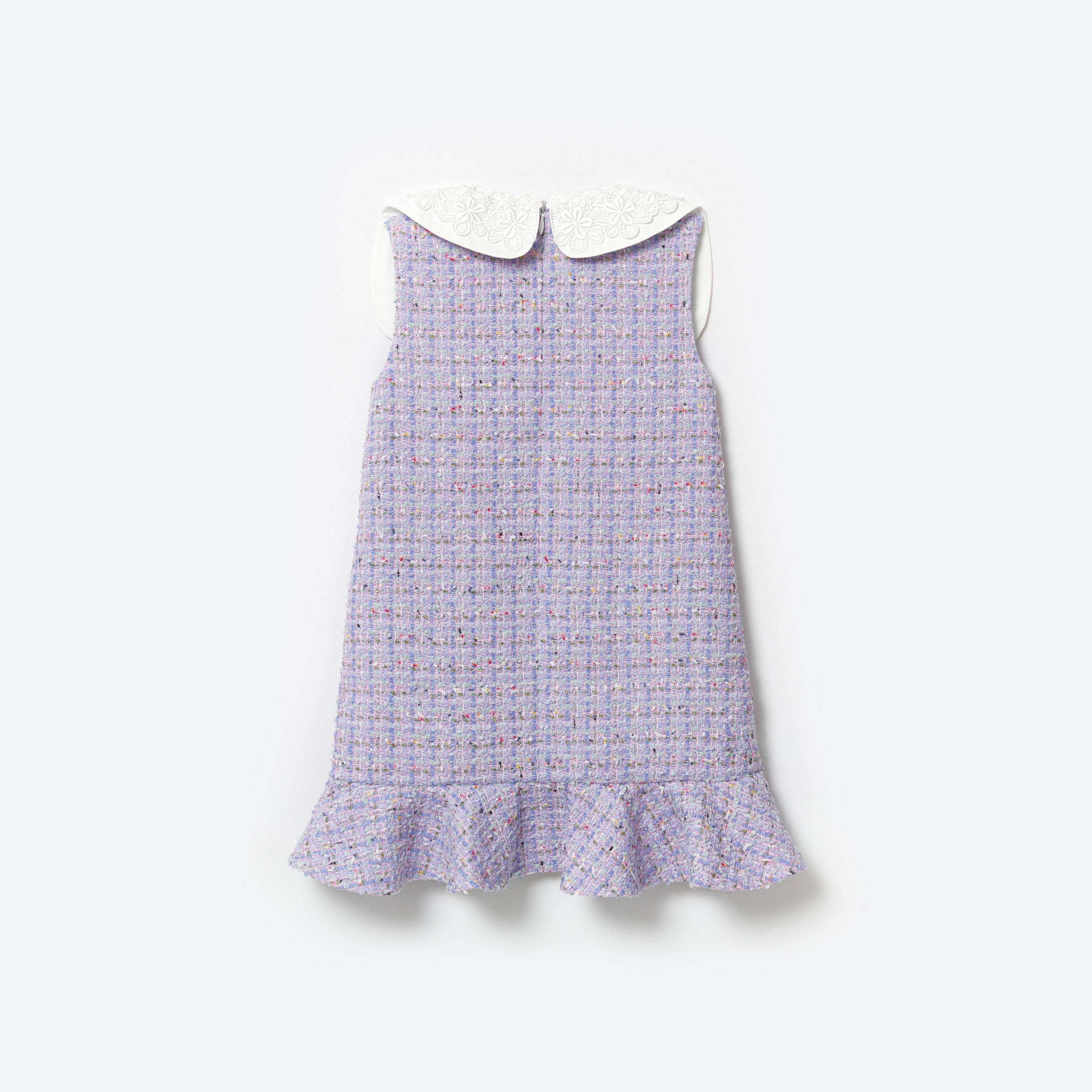 Lilac Boucle Mini Dress