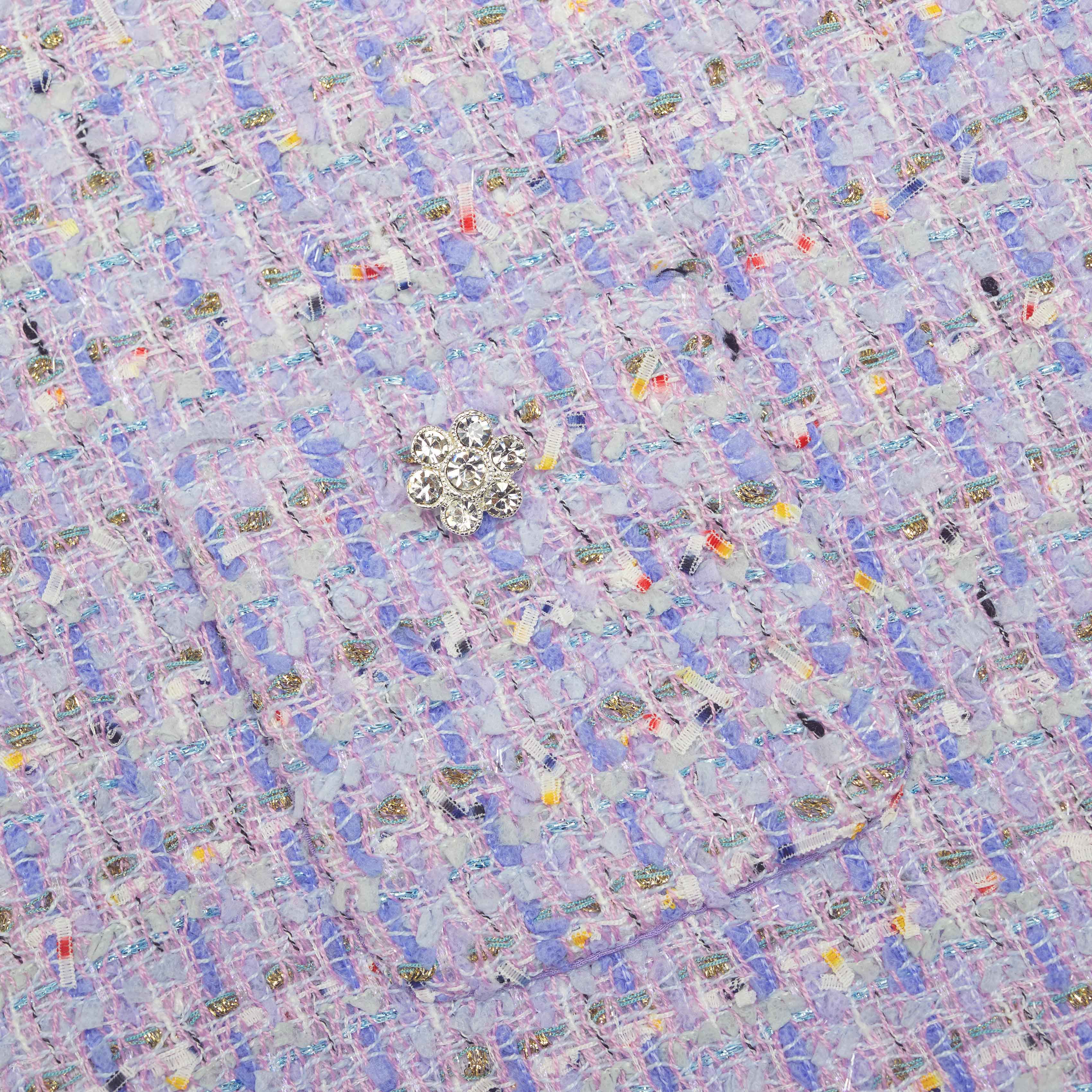 라일락 부클 미니 스커트