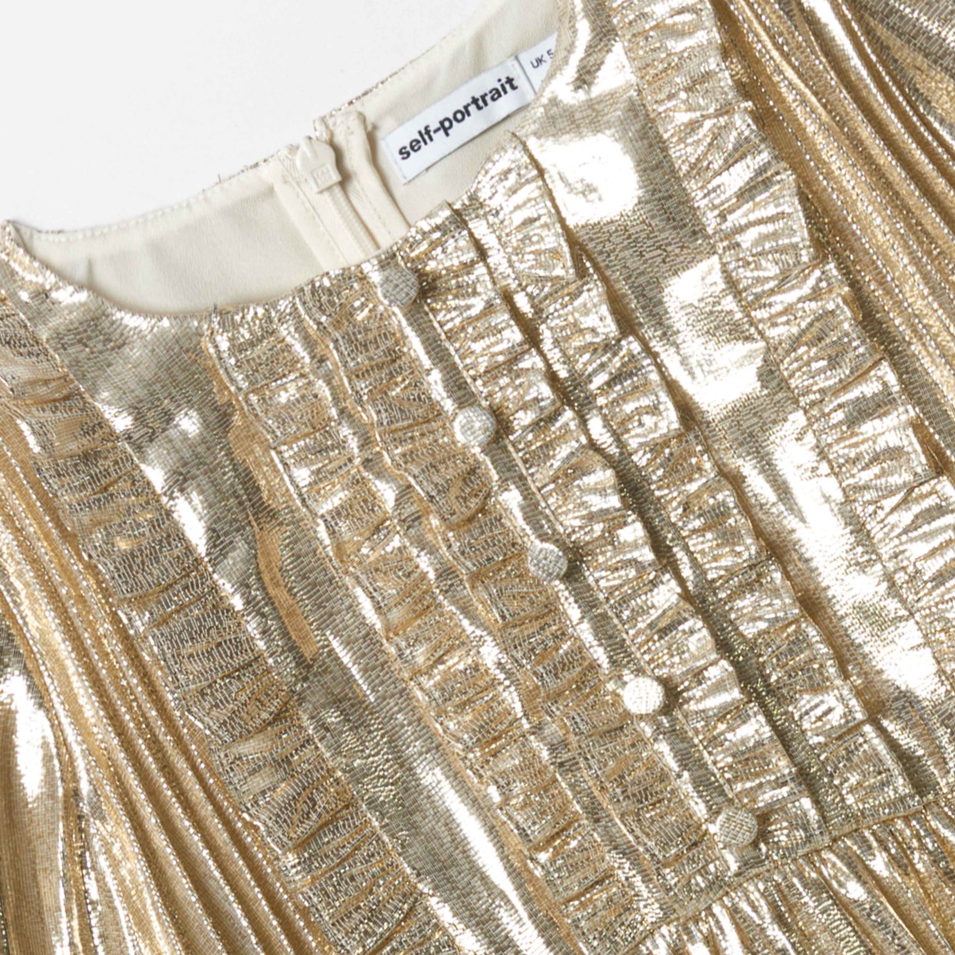 Gold Metallic Mini Dress