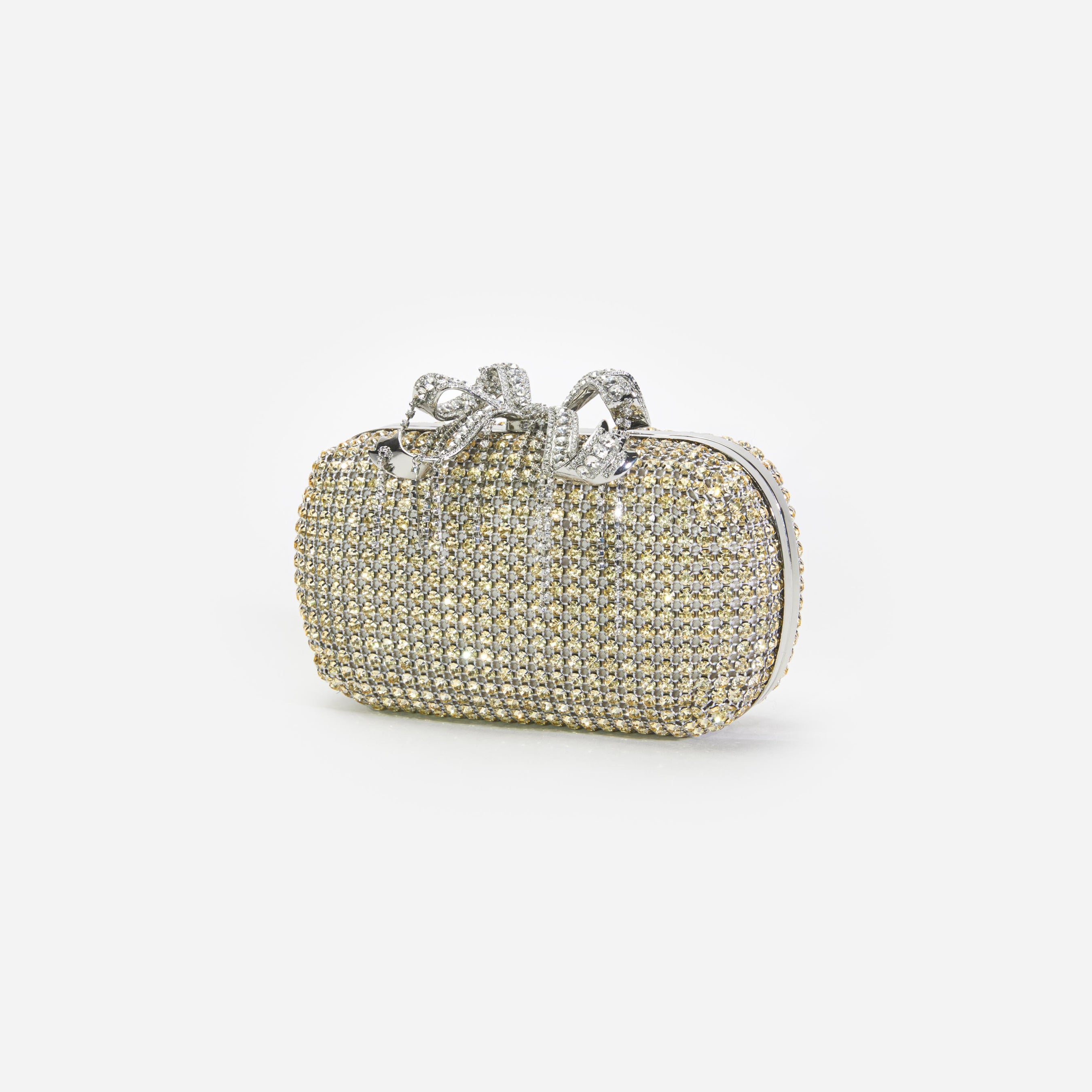 Champagne Chainmail Clutch Bag