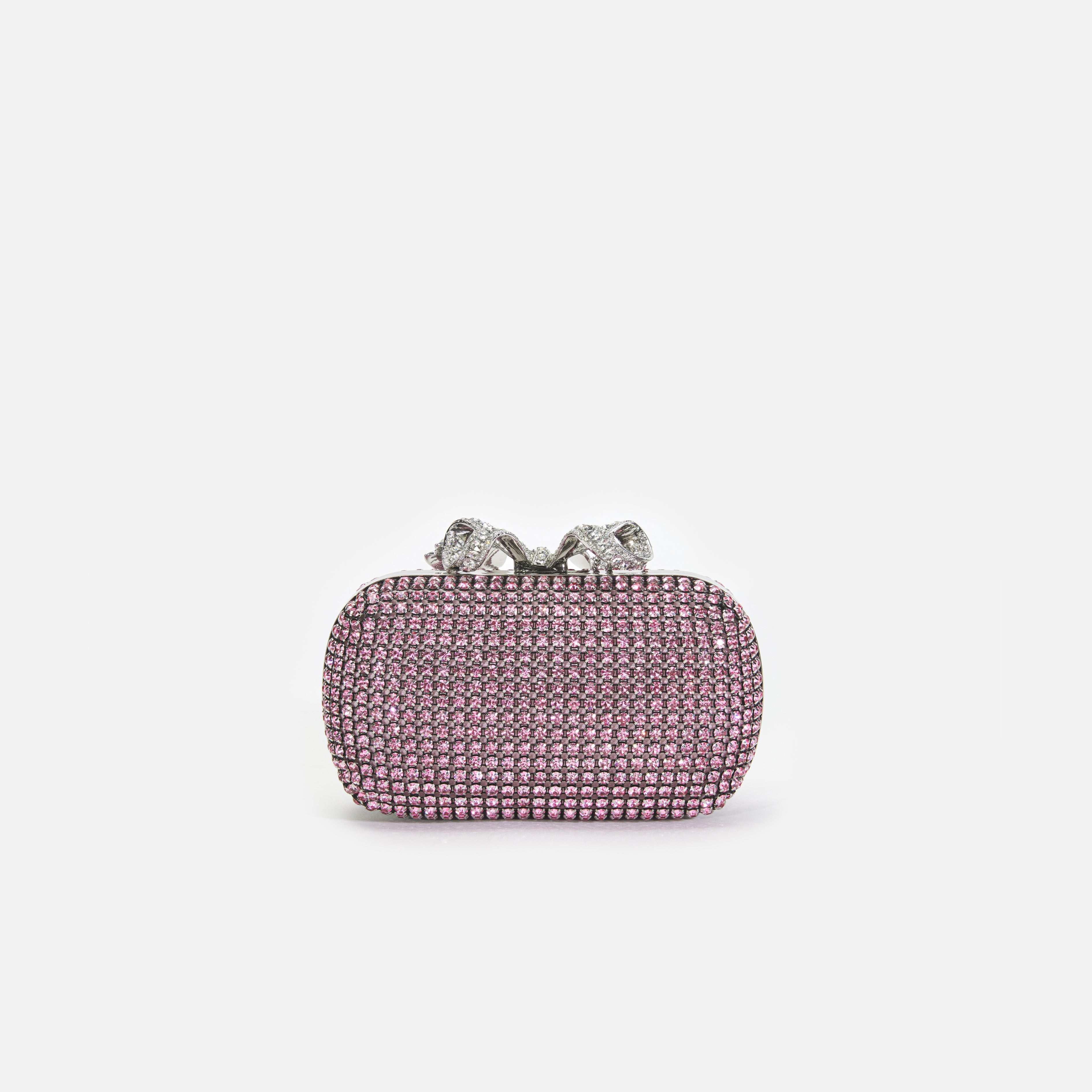 Pink Chainmail Clutch Bag
