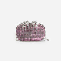 Pink Chainmail Clutch Bag