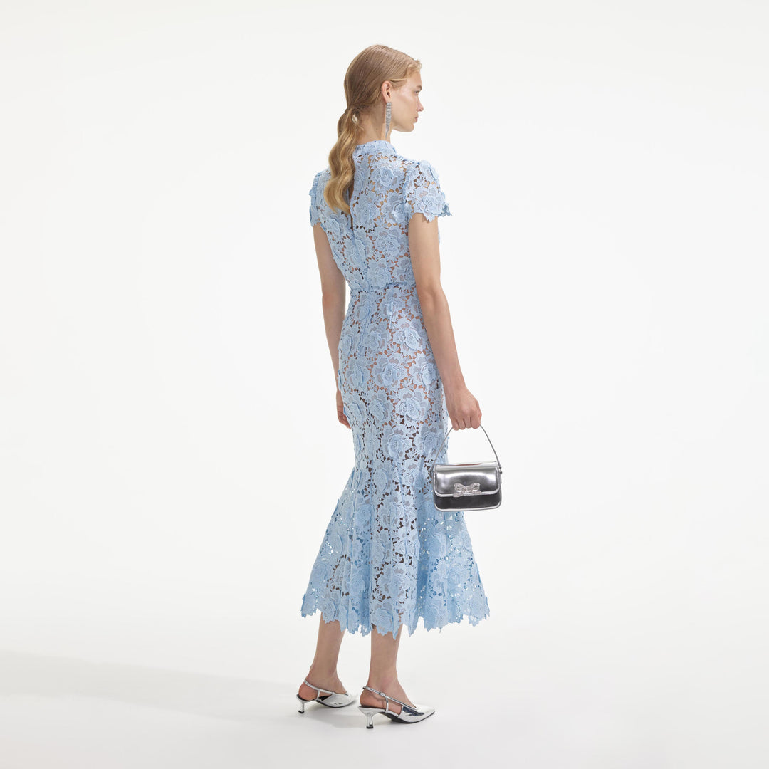 Blooming Memories Printed Floral Lace Midi Dress main image 1